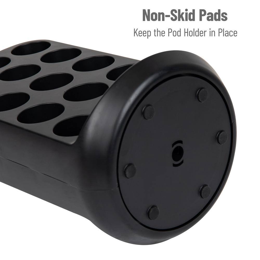Black High Impact Polystyrene Coffee Pod Holder for 30 Capsules