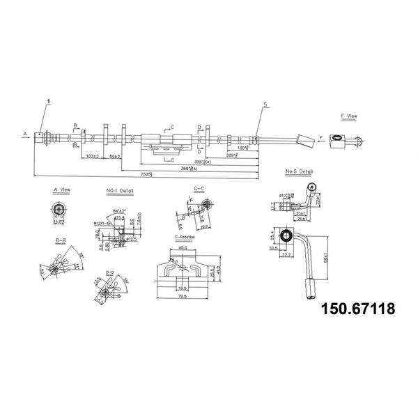 Centric Parts Brake Hydraulic Hose