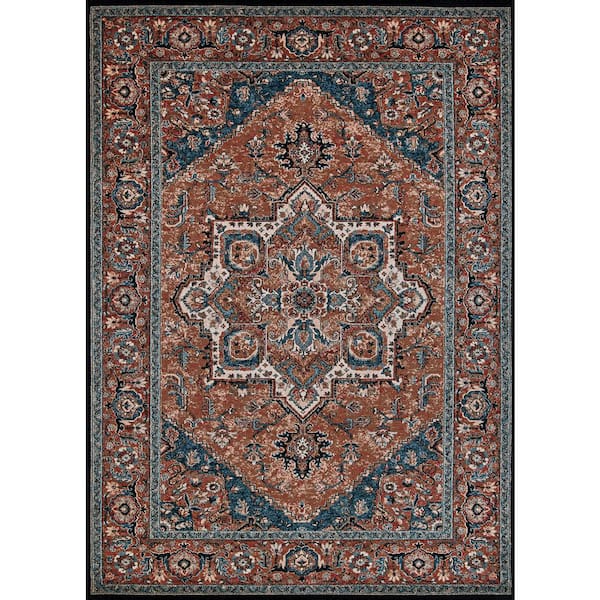 Couristan Old World Classics Antique Mashad Burnished Clay 8 ft. x 11 ft. Area Rug