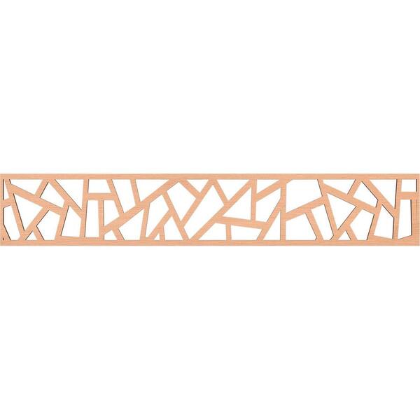 Ekena Millwork Harrisburg Fretwork 0.25 in. D x 46.625 in. W x 8 in. L Alder Wood Panel Moulding