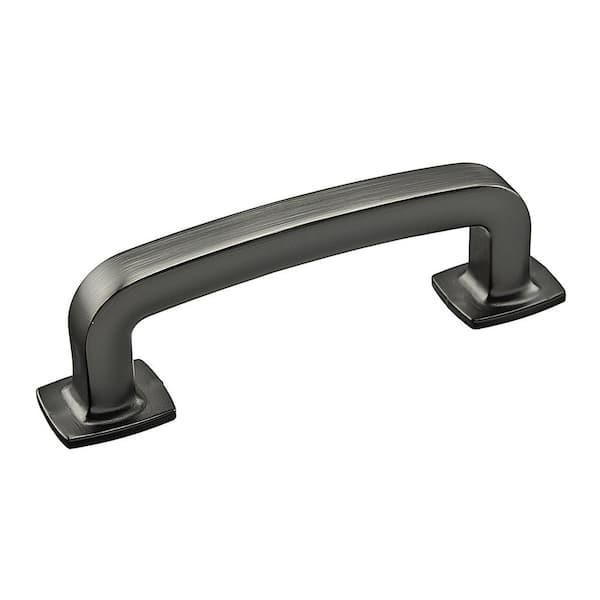 Richelieu Hardware Terrebonne Collection 3 in. (76 mm) Classic Antique Nickel Curved Cabinet Bar Pull