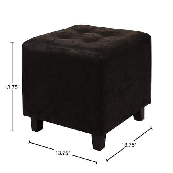 faux leather ottoman stool