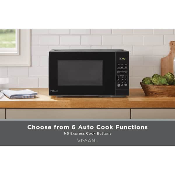 1.1 cu. ft. 1000-Watt Countertop Microwave in Black