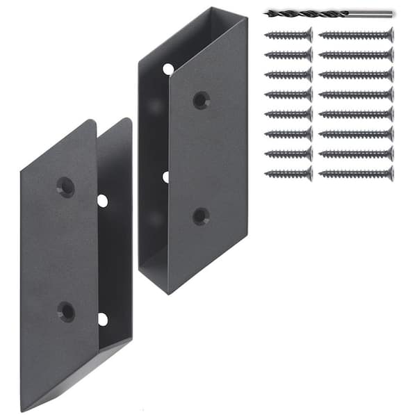 Afoxsos Stainless Steel Deck Railing Brackets Connectors for 2 x 4 Wood Post 37.5° Angle Installation 16-Pack