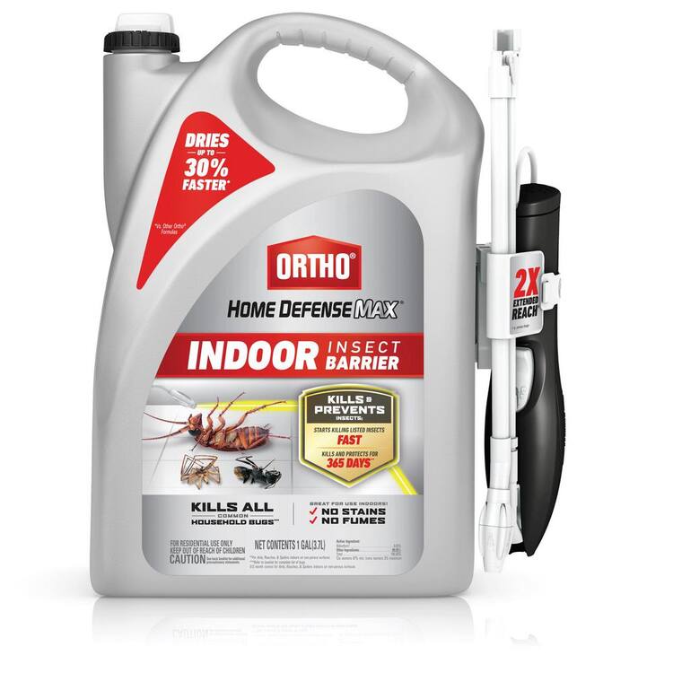 Ortho Home Defense Max Indoor Insect Barrier 1 gal. Ready-to-Use Spray Insect Killer with Extended Reach Comfort Wand