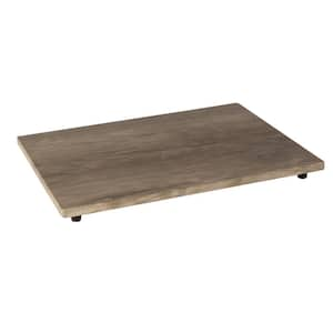 15 in x 11 in. x .5 in. MDF Shelf / Gray Wood Print