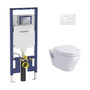 Openbaren borstel recorder Geberit 2-Piece 0.8/1.6 GPF Dual Flush Vista Elongated Toilet in White with  2 x 4 Concealed Tank and Plate, Seat Included-C-5530.01KIT2x4 - The Home  Depot