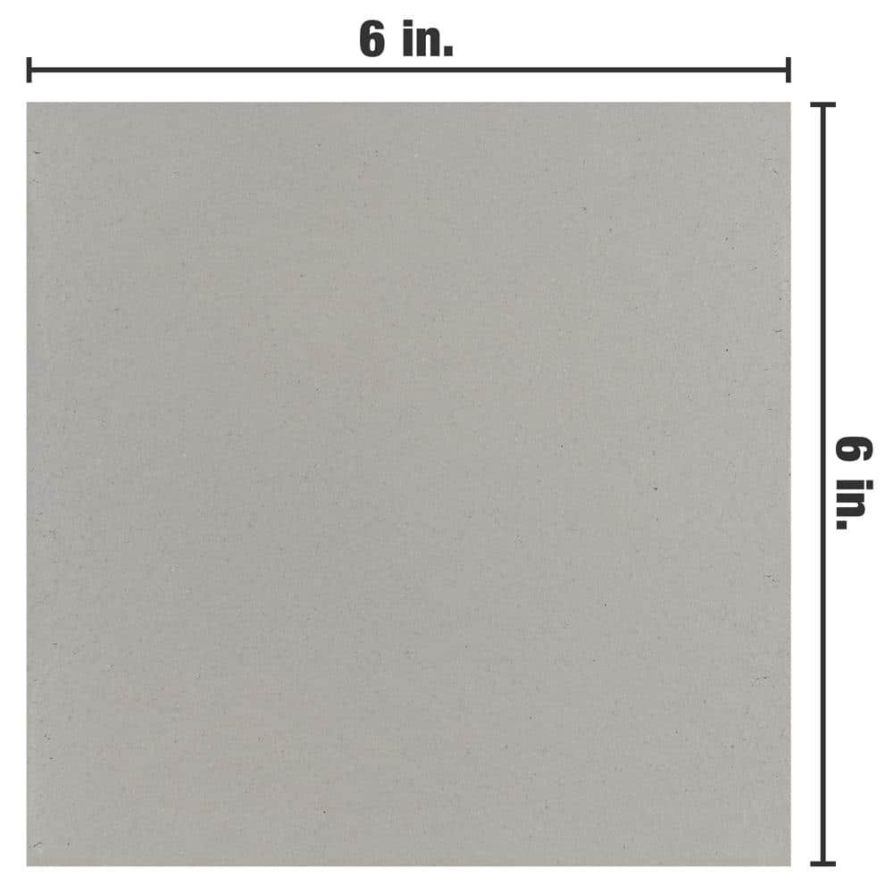 Quarry 6" x 6" Matte Gray Ceramic Floor and Wall Tile