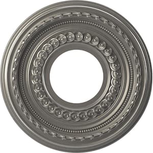 10 in. O.D. x 3-1/2 in. I.D. x 3/4 in. P Cole Thermoformed PVC Ceiling Medallion in Aged Dark Steel