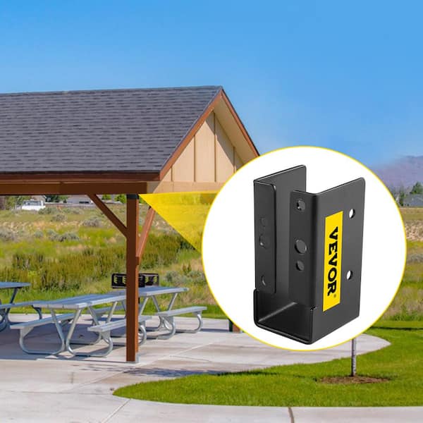 VEVOR Concealed Joist Hanger 2 in. x 4 in. Outdoor Accent Concealed Joist Bracket Pack of 24 Concealed Face Mount Joist Hanger