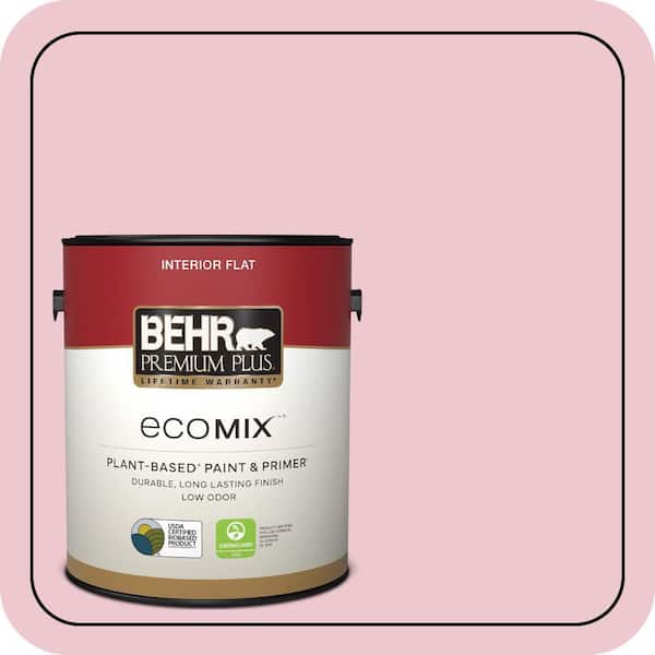 1 gal. #M140-2 Funny Face Flat EcoMix Plant-Based Interior Paint & Primer
