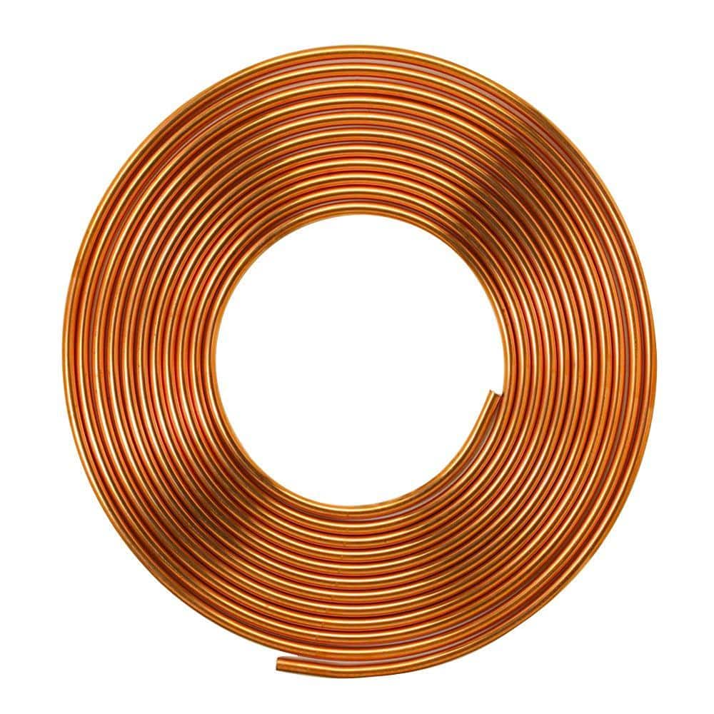 MADE IN USA Soft Copper Tubing 1/4 inch x 50 ft Refrigeration ACR Tubing 