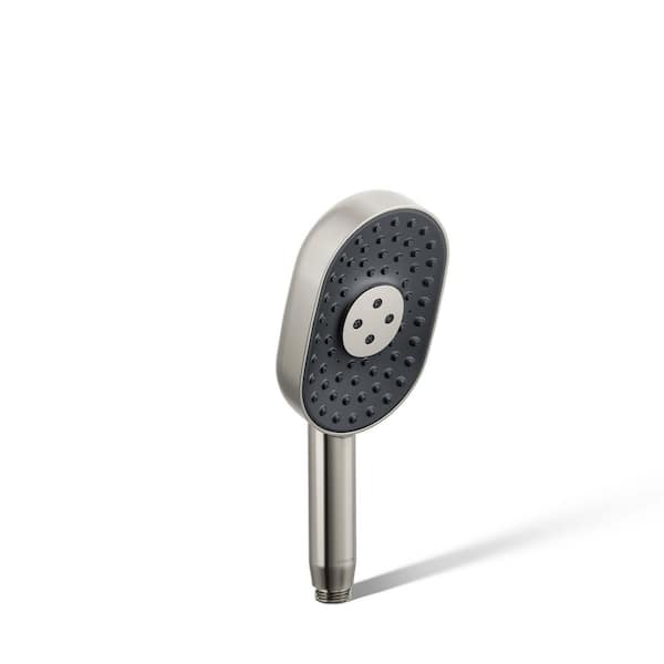 KOHLER Statement Oblong 3-Spray Patterns Wall Mount Handheld Shower Head 1.75 GPM in Vibrant Polished Nickel