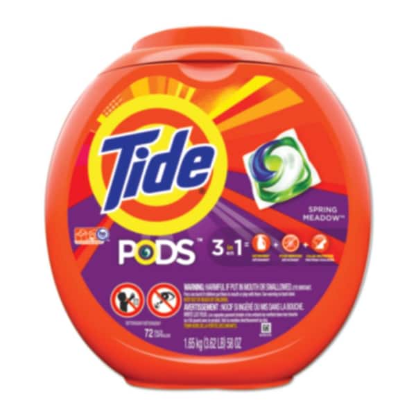Tide Spring Meadow Laundry Detergent Pods (72 Pods/Pack, 4-Packs/Carton)