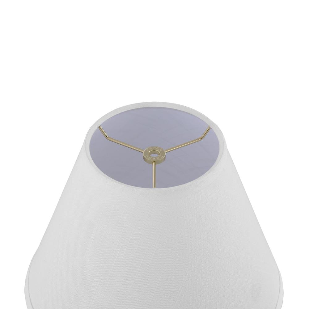Off-White Linen Empire Lamp Shade, 12" Wide