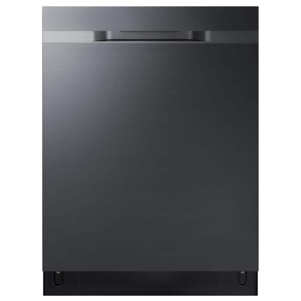 Samsung 24 in. Top Control Tall Tub Dishwasher in Fingerprint Resistant Black Stainless Steel with AutoRelease, 3rd Rack, 48 dBA