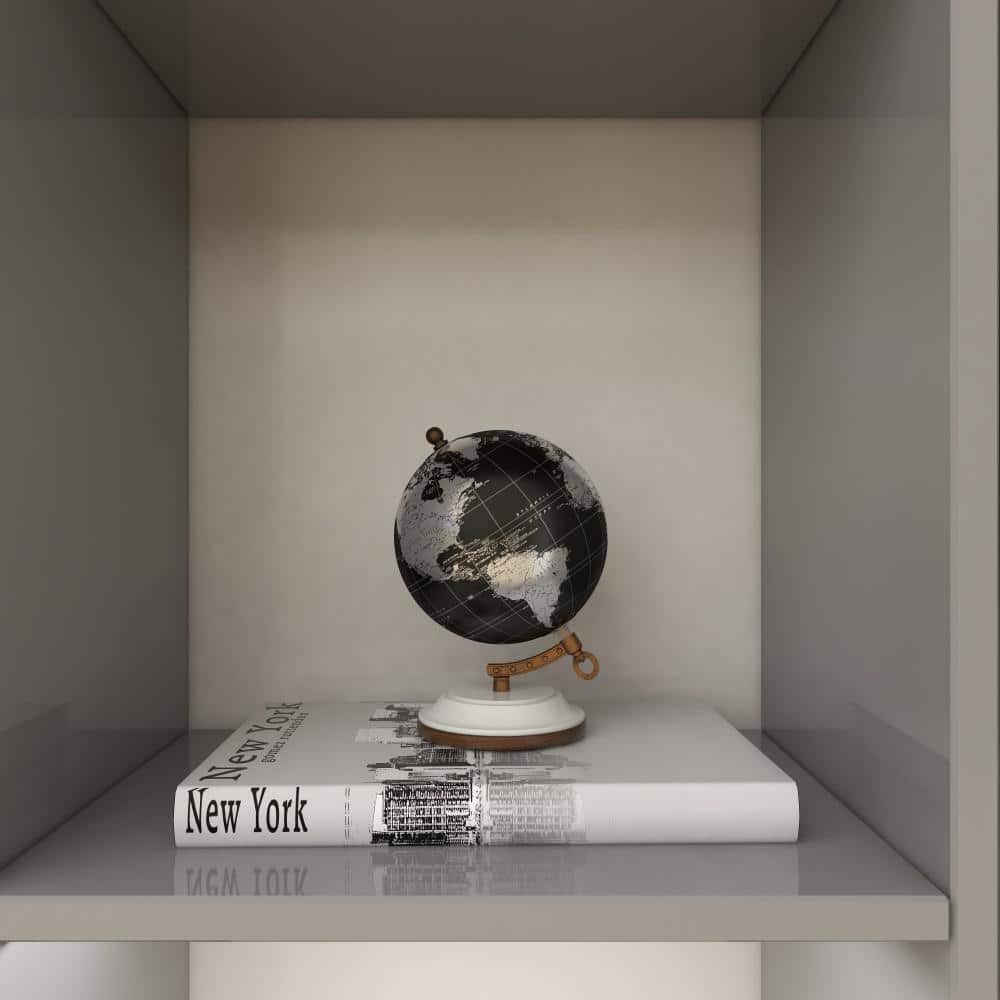 Globetrotter's Dream: Black 5" Modern Marble Base Globe