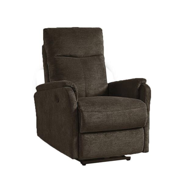 Dark Brown Fabric Tilt Lounge Recliner CUU2040199 The Home Depot
