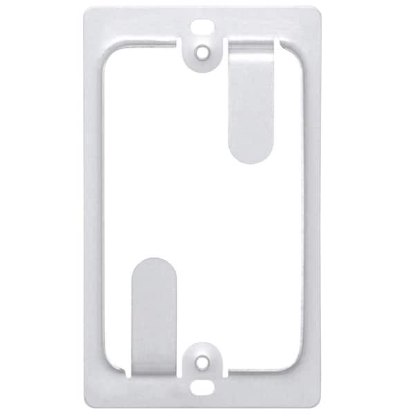 TNT Single 1-Gang Low Voltage Wall Plate Mounting Bracket White 