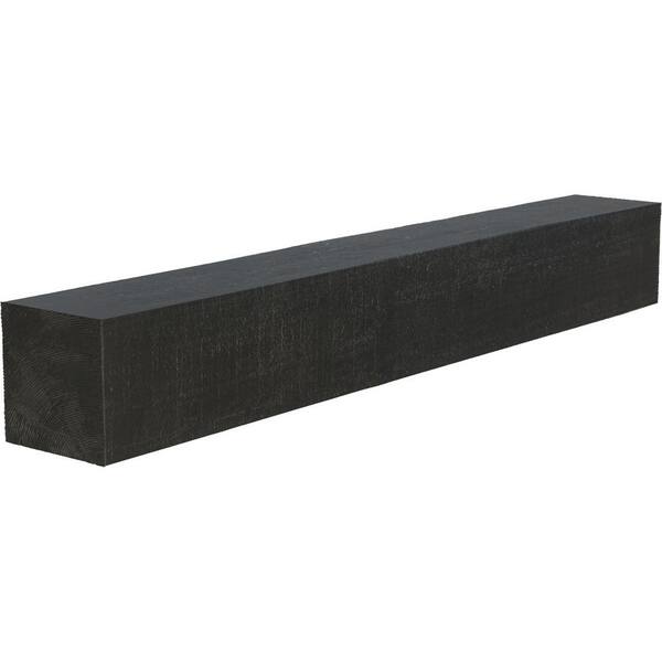 Ekena Millwork 4 in. x 6 in. x 5 ft. Rough Cedar Faux Wood Beam Fireplace Mantel in Aged Ash