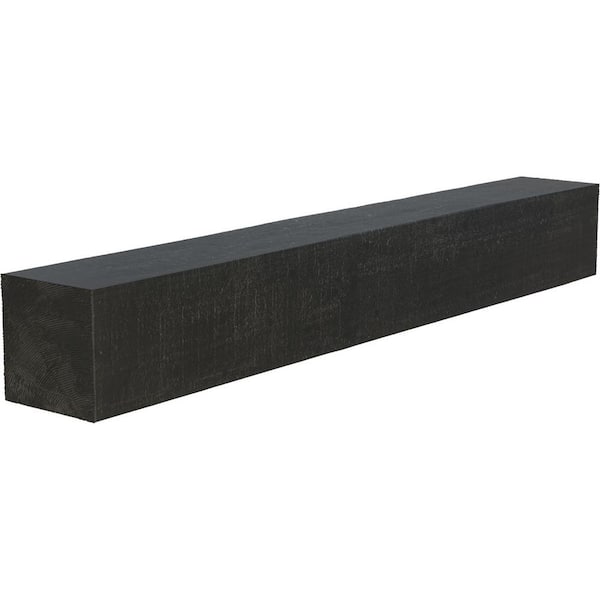 Ekena Millwork 6 in. x 10 in. x 4 ft. Rough Cedar Faux Wood Beam Fireplace Mantel in Aged Ash