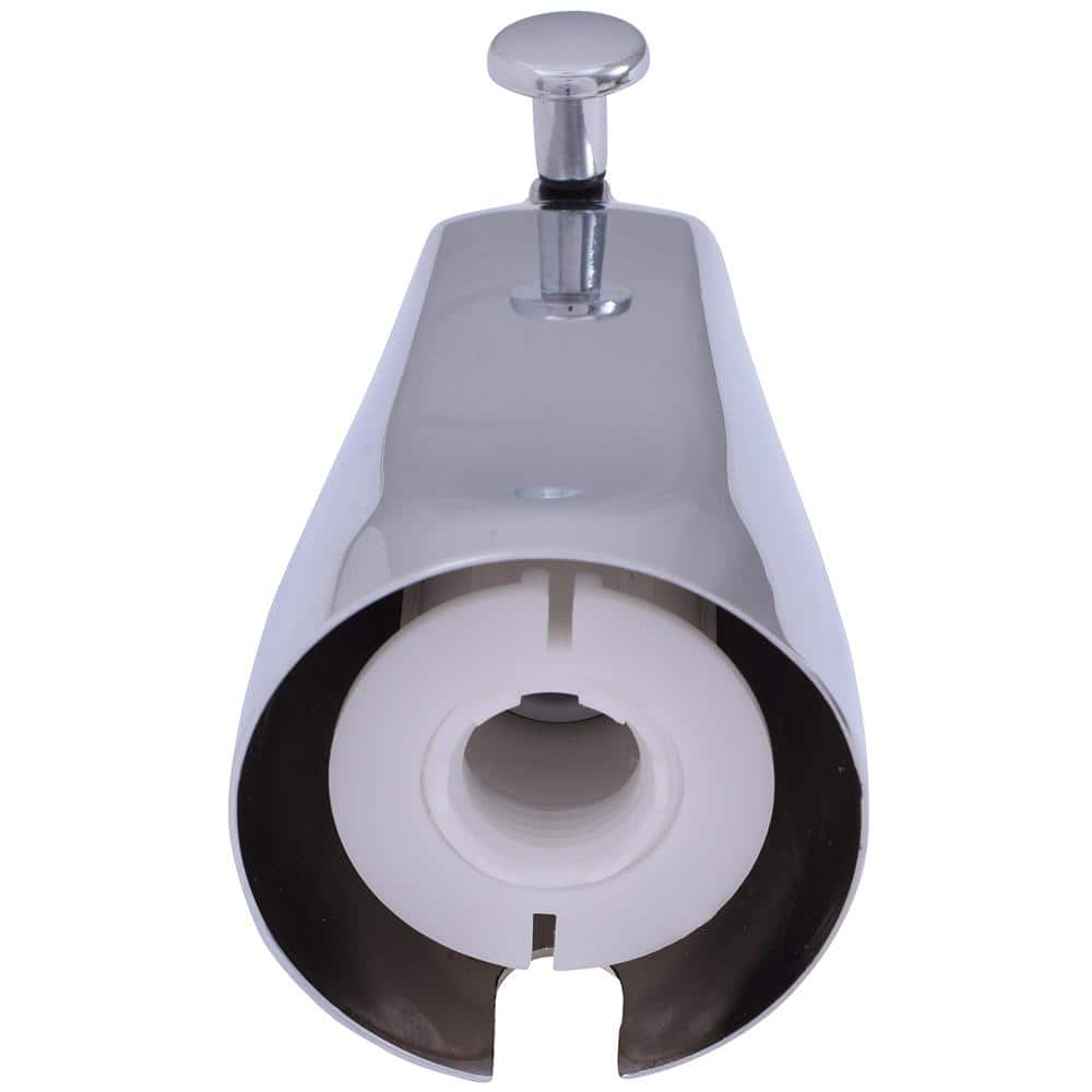 Chrome Wall-Mounted Universal Fit Bathtub Spout with Diverter