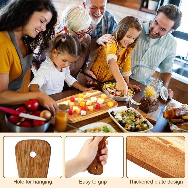 thumbnail image 2 of Giant 20x15 Acacia Wood Cutting Board - Huge Charcuterie Board With Handles! 2 of 5