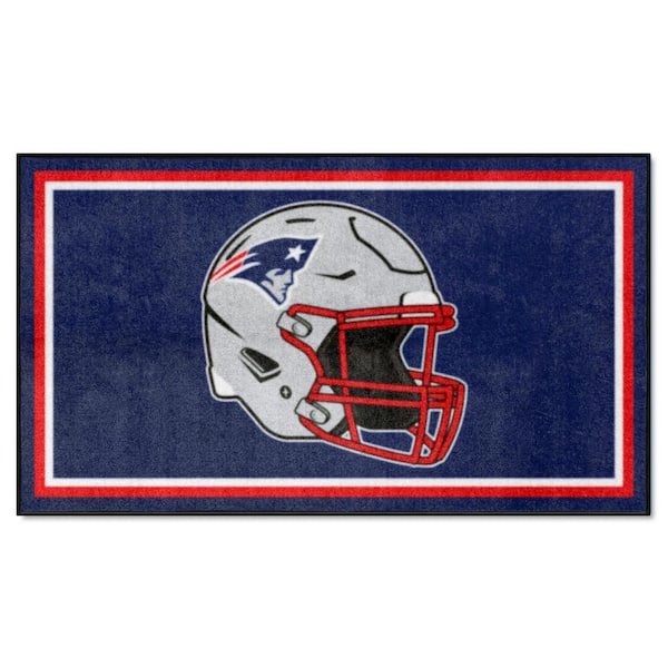 FANMATS New England Patriots Navy 3 ft. x 5 ft. Plush Area Rug