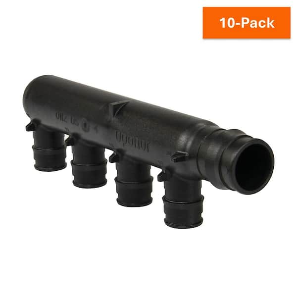 Uponor ProPEX 3/4 in. PEX-A Expansion Barb Engineered Polymer Closed Multi-Port Tee with 1/2 in. Branches, 4-Outlets (10-Pack)