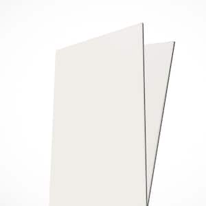 Cream White 11.5 in. H x 23.5 in. Peel and Stick Faux Marble Boards (10,18.8 sq. ft.)