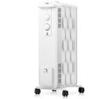 1500-Watt Electric Oil Filled Radiator Space Heater with 3 Heating Modes White