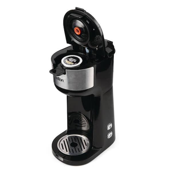Salton 1.75-Cup 2-in-1 Black 1-Touch Single Serve Travel Coffee Maker with  LED Buttons FC1952 - The Home Depot