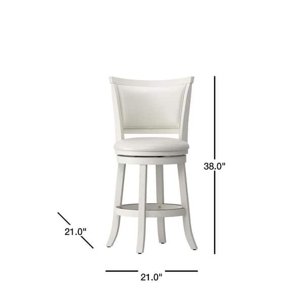 White Wood Swivel Bar Stools, Are All Bar Stools The Same Height