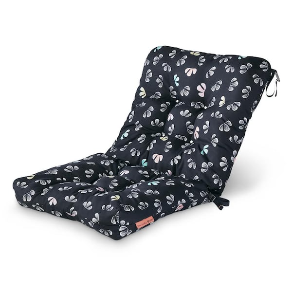 Classic Accessories Vera Bradley 21 in. W x 19 in. D x 22.5 in. H x 5 in. Thick Patio Chair Cushion in Gingko Butterflies
