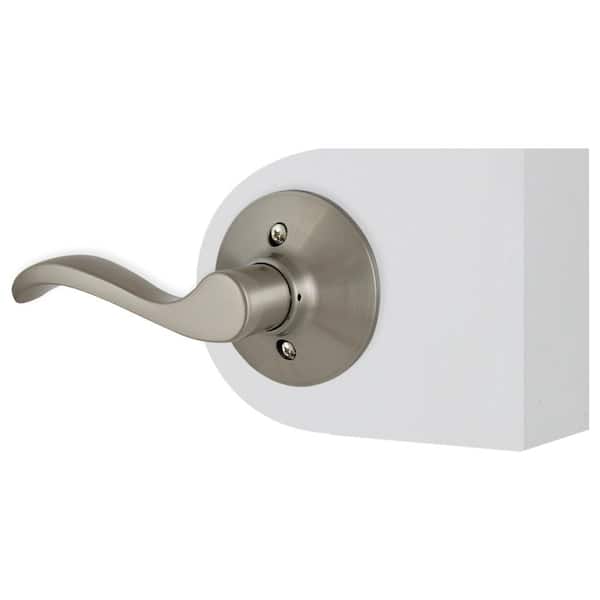Defiant Naples Satin Nickel Left-Hand Dummy Door Handle