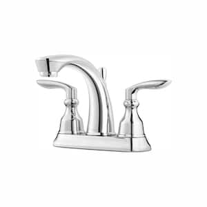 Avalon 4 in. Centerset 2-Handle Bathroom Faucet in Polished Chrome