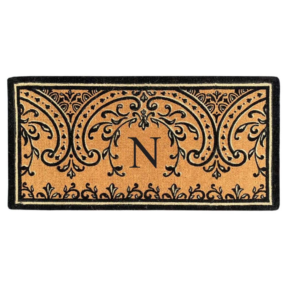 Heavy Duty Coir Easton 36 in. x 72 in. Monogrammed N Door Mat price history on PriceWatchPro