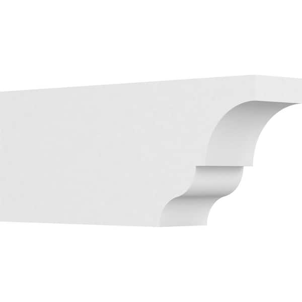 Ekena Millwork 4 in. x 8 in. x 20 in. Asheboro PVC Rafter Tail Brace