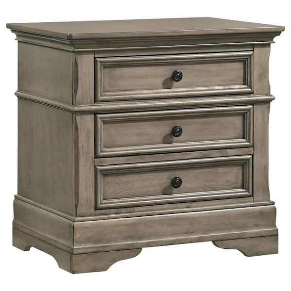 Coaster Manchester Wheat 3-Drawer Nightstand