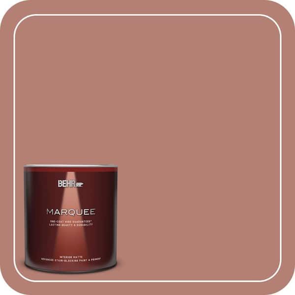 BEHR MARQUEE 1 qt. #ICC-102 Copper Pot Matte Interior Paint & Primer