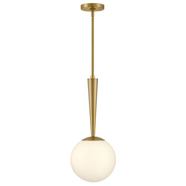 LARK - Izzy 1-Light Lacquered Brass Globe Pendant Light