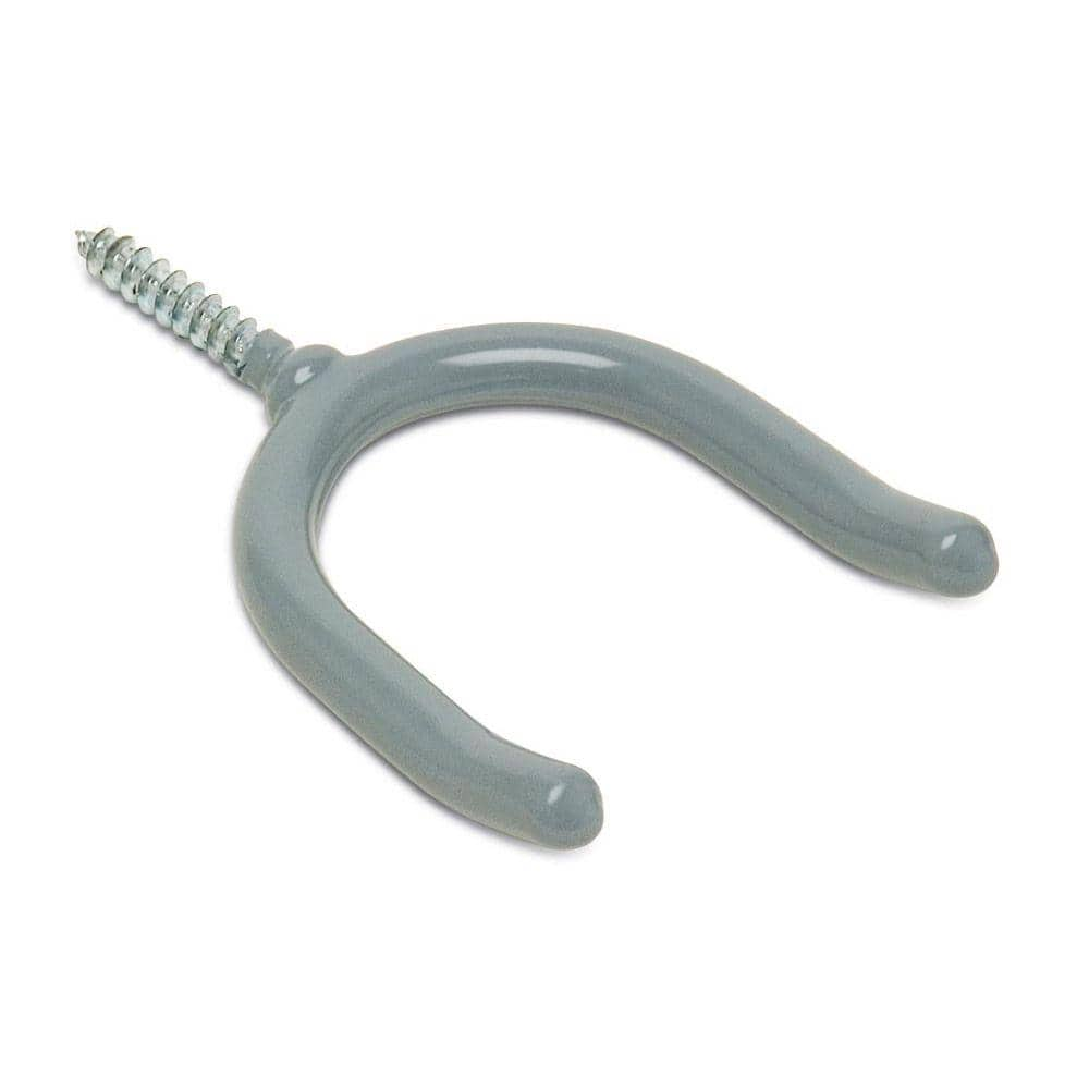 Everbilt 1/4 in. x 3-1/2 in. Vinyl Coated Steel Screw-In Tool Hook 15 lbs  01215 - The Home Depot