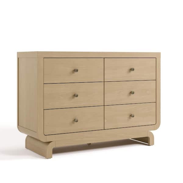 Storkcraft Santorini Driftwood 6 Drawer 47.8 in. Wide Dresser