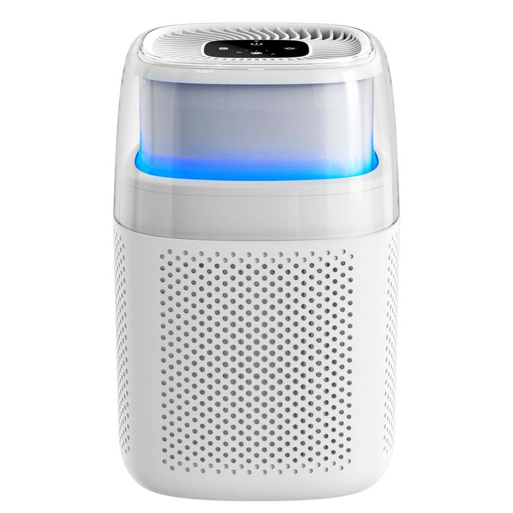 1076 sq.ft Air Purifier in White featuring 3 Fan Speeds, Sleep Mode, Adjustable Lights price history on PriceWatchPro