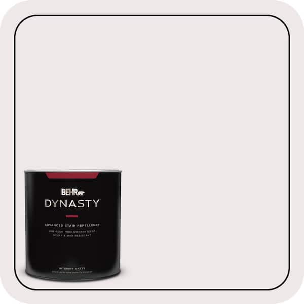 BEHR DYNASTY 1 qt. #PR-W4 Opulent Opal Matte Interior Stain-Blocking Paint & Primer