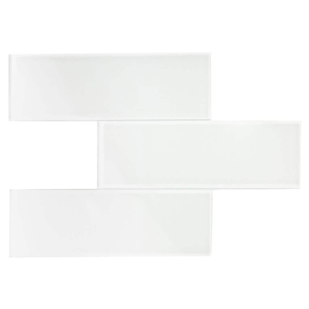 Giorbello Glass Subway 3 in. x 9 in. x 6mm Wall Tile Case - Bright