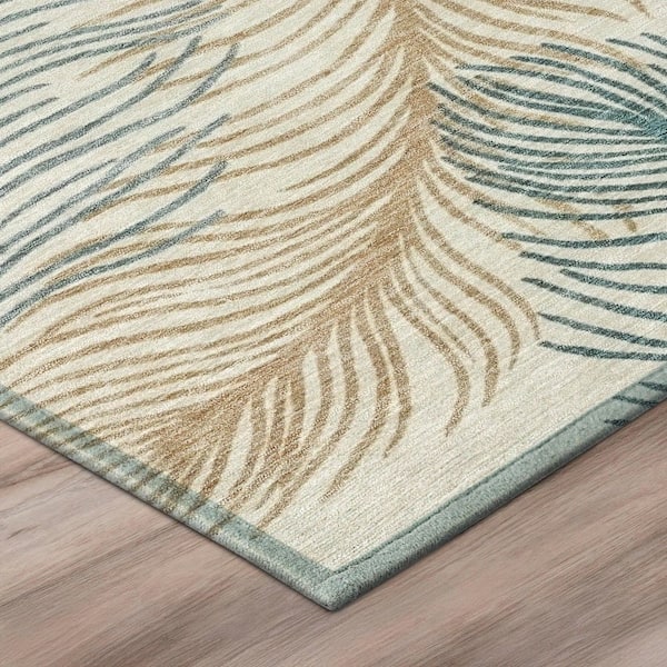 Chantille Machine Washable Indoor/Outdoor Abstract ACN3028 Ivory 2 ft. x 3 ft. Accent Rug