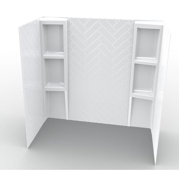 Unbranded Appliques Acrylic 58 in. Wall - Chevron - Uniform Shelves