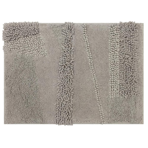 Mohawk Home Composition Silver 27 in. x 45 in. Cotton Bath Mat