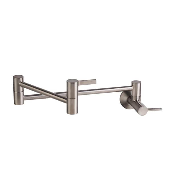 Fontaine Wall-Mounted Pot Filler in Brushed Nickel
